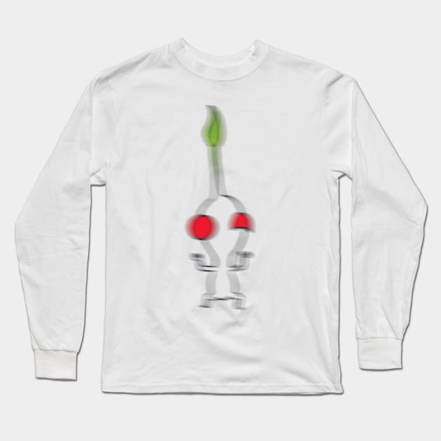 white pikmin's unbridled rage Long Sleeve T-Shirt by artsy-Eden